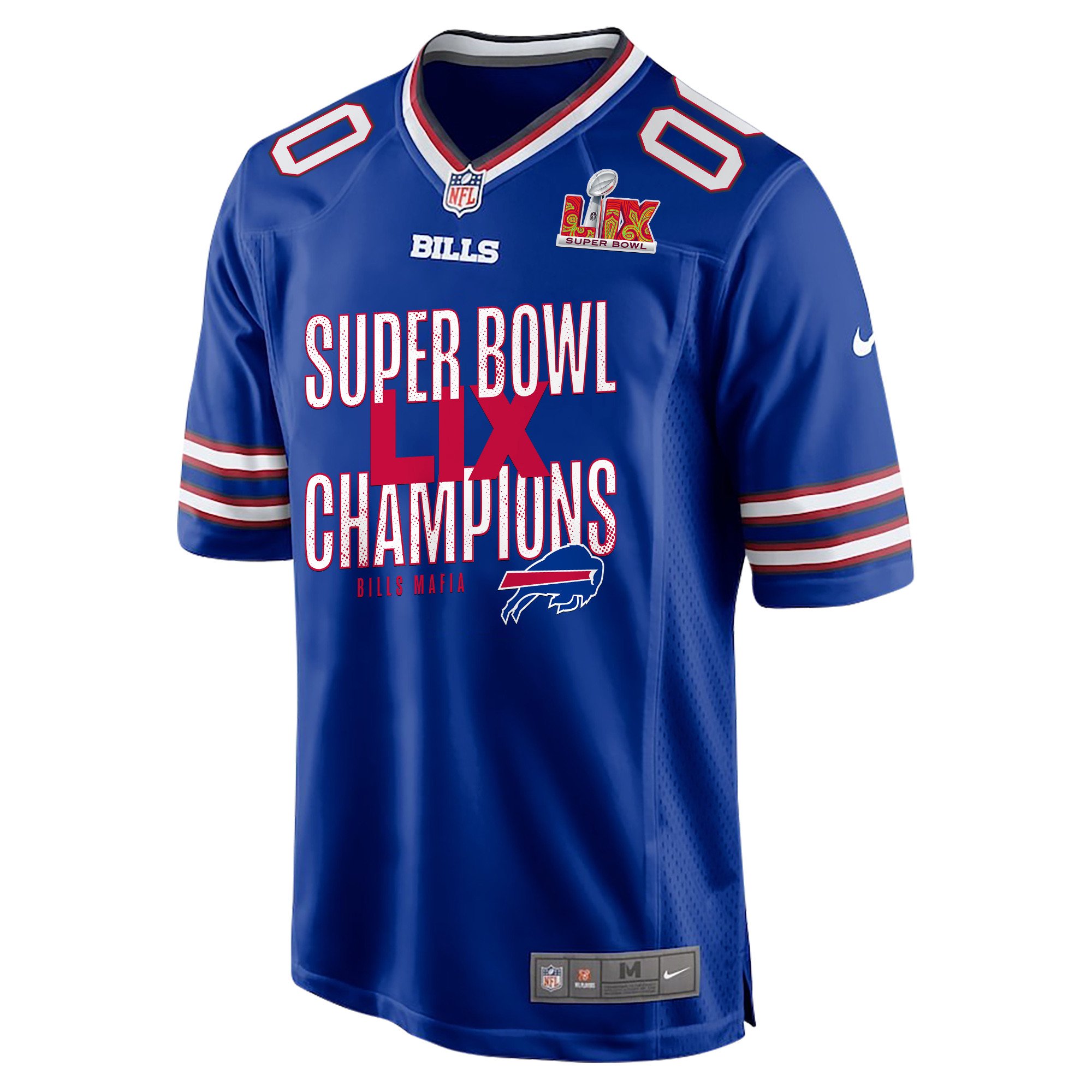 Alternative view of Buffalo Bills Super Bowl LIX Champions Game Jersey - Men's | Royal