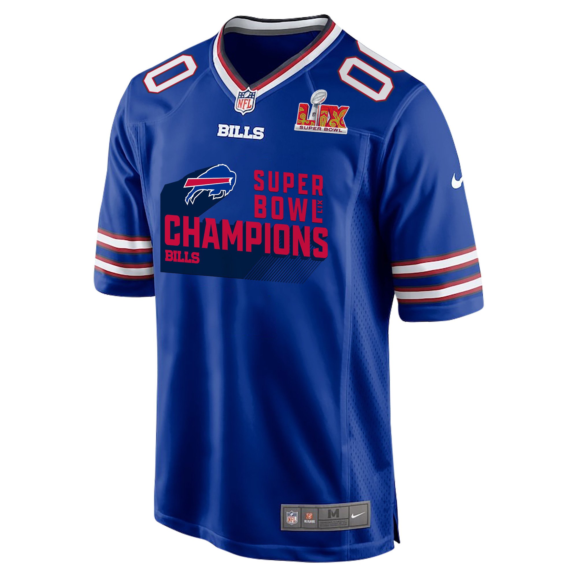 Alternative view of Buffalo Bills Super Bowl LIX Champions Game Jersey - Men's | Royal