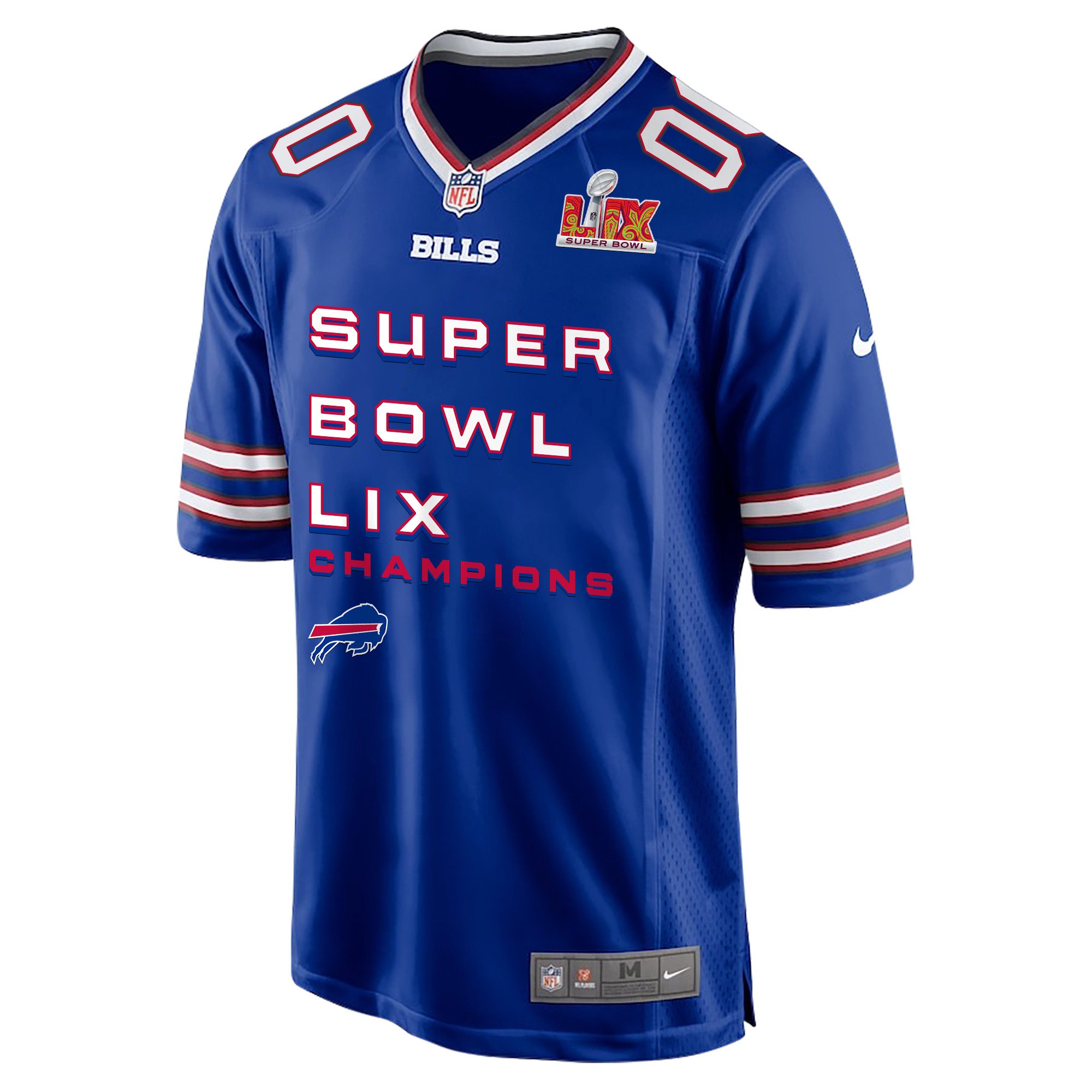 Alternative view of Buffalo Bills Super Bowl LIX Champions Game Jersey - Men's | Royal