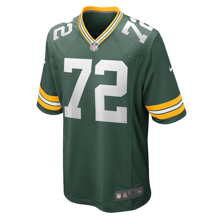 Alternative view of Caleb Jones #72 Green Bay Packers Game Jersey - Men's | Green