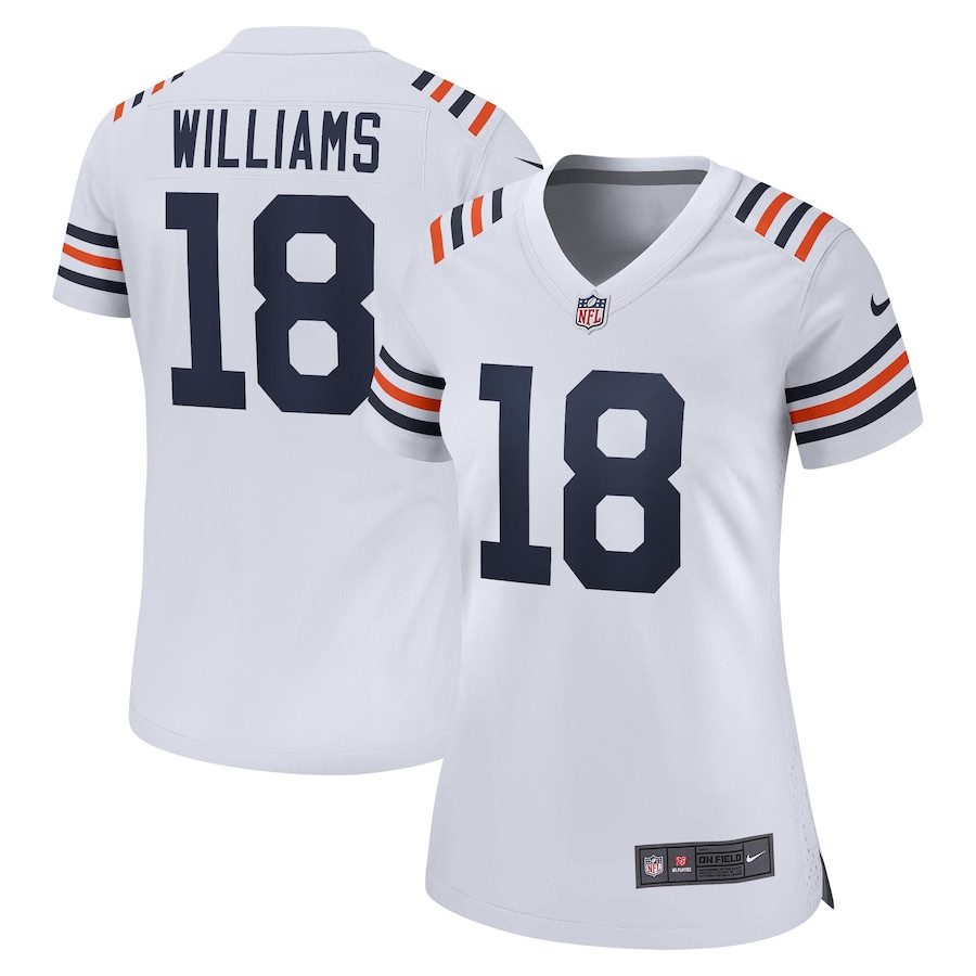 Caleb Williams #18 Chicago Bears 2nd Alternate Game Jersey - Men's | White