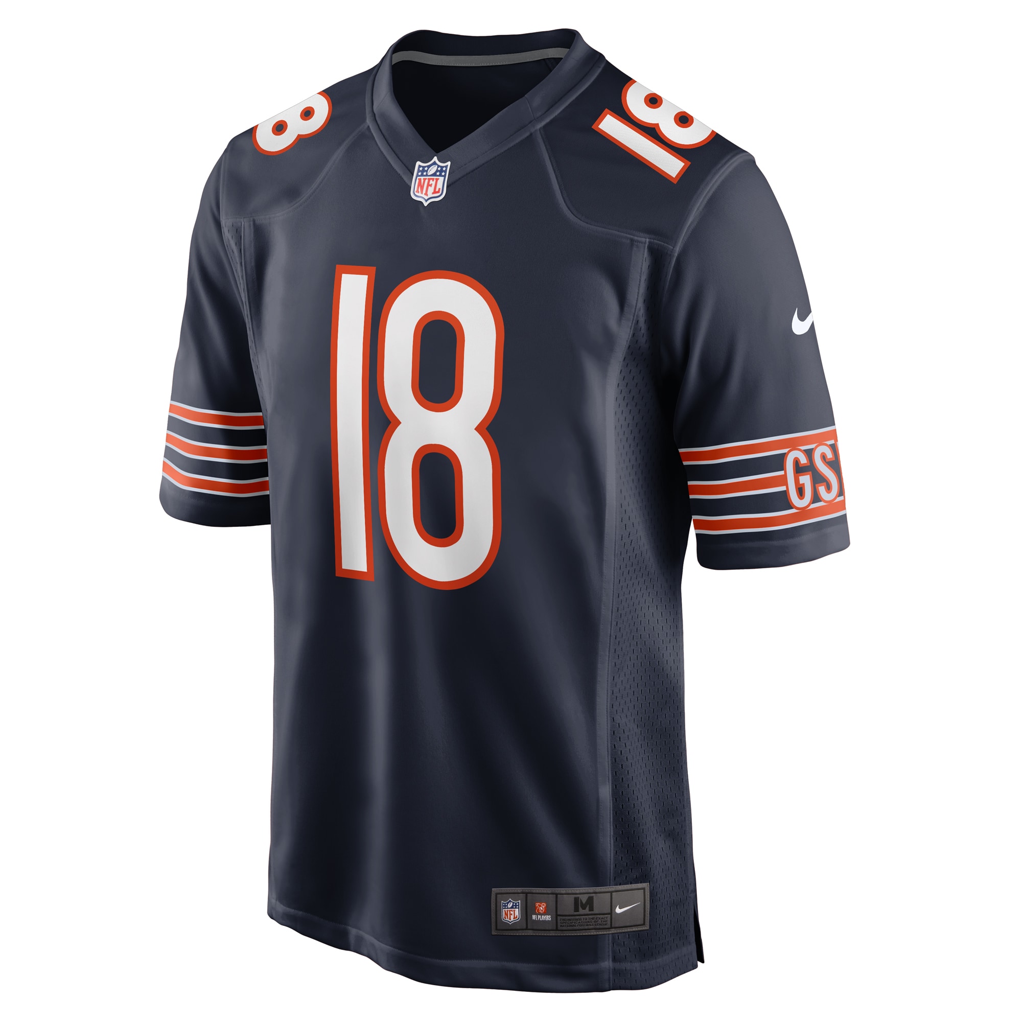Alternative view of Caleb Williams Chicago Bears Game Jersey - Men's