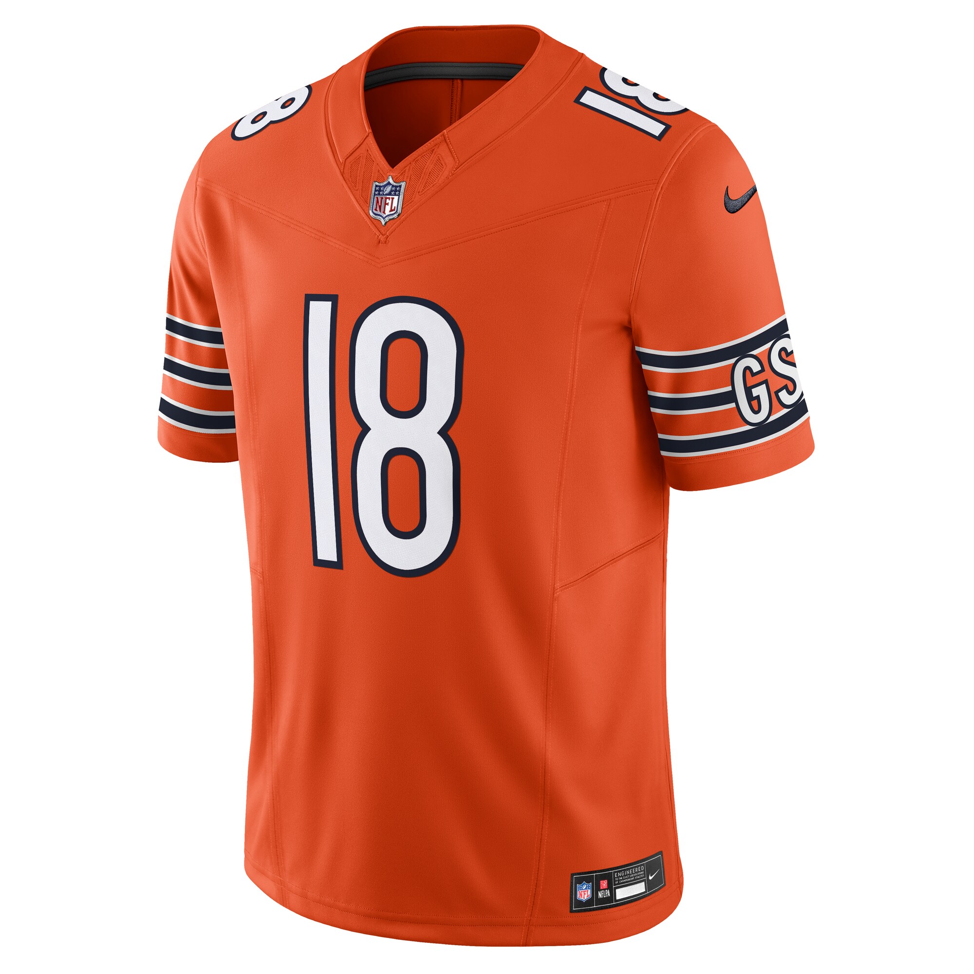 Alternative view of Caleb Williams Chicago Bears Vapor F.U.S.E. Limited Jersey - Men's