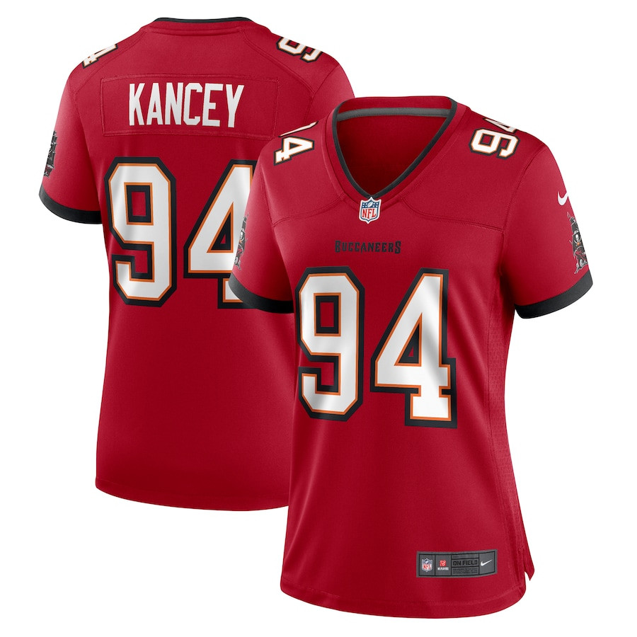 Calijah Kancey #94 Tampa Bay Buccaneers Game Jersey - Women's | Red