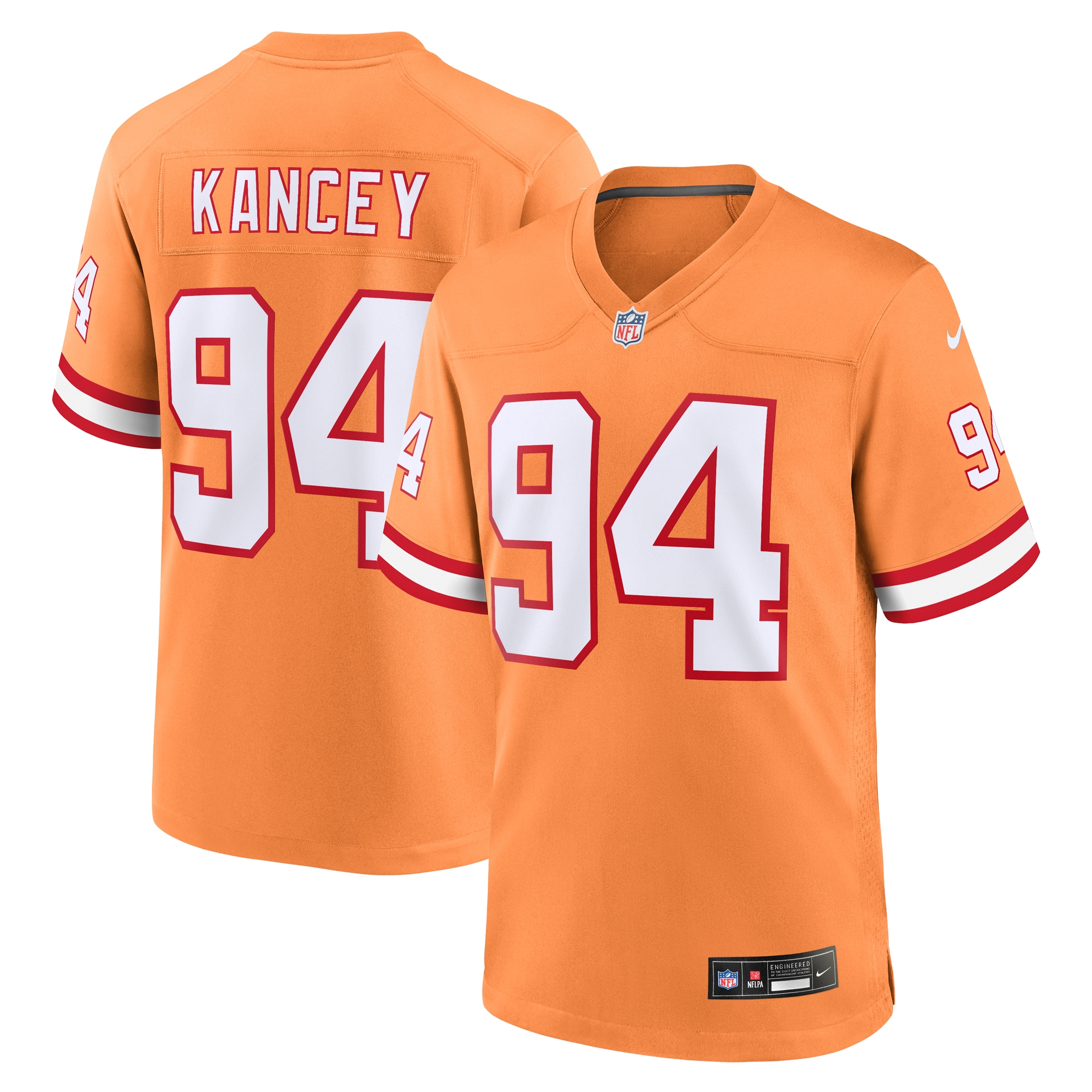 Calijah Kancey Tampa Bay Buccaneers Alternate Game Jersey - Men's