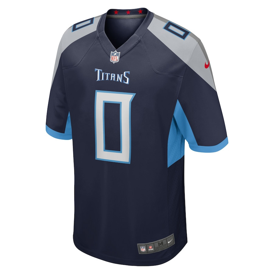 Alternative view of Calvin Ridley #0 Tennessee Titans Game Jersey - Men's | Navy