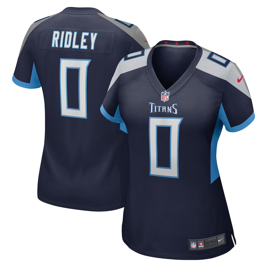 Calvin Ridley #0 Tennessee Titans Game Jersey - Women's | Navy