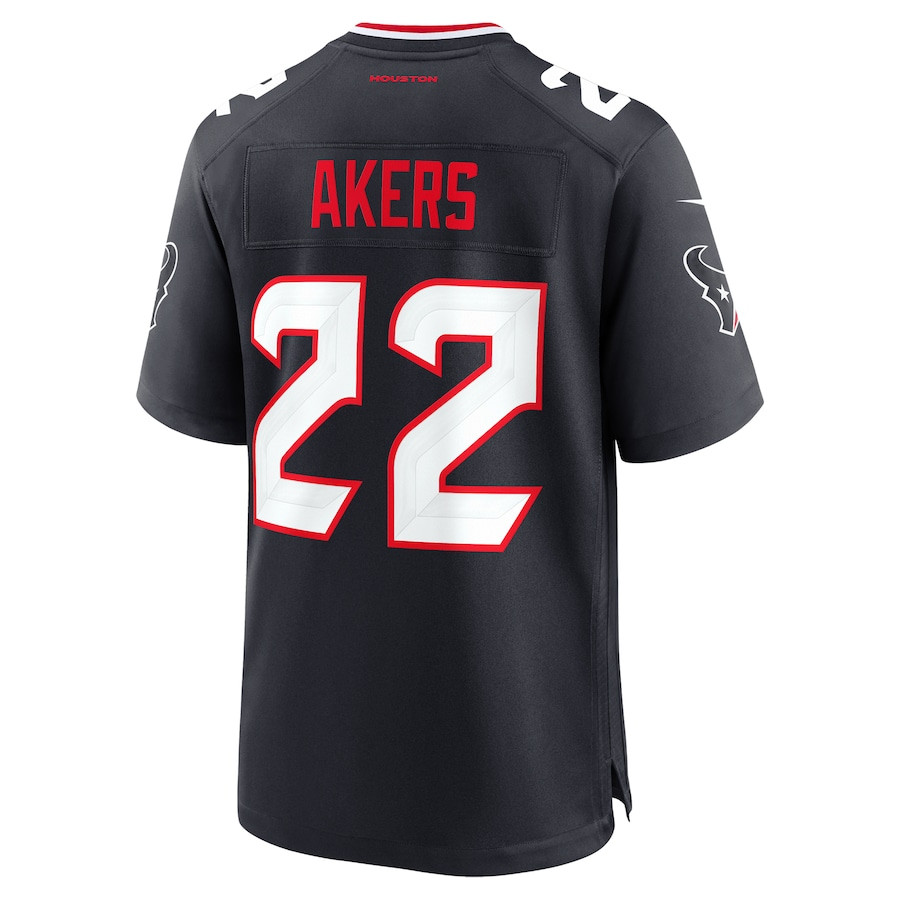 Cam Akers #22 Houston Texans Game Jersey - Men's | Navy - Image 3