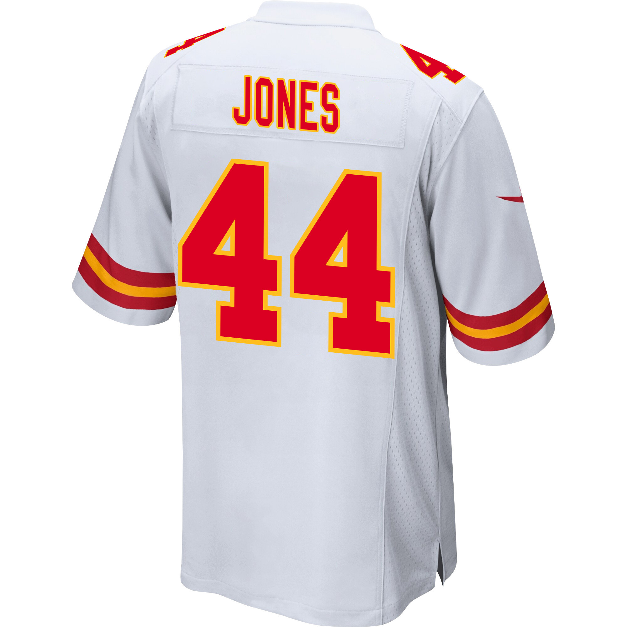 Cam Jones #44 Kansas City Chiefs Super Bowl LVIII Champions 4X Game Jersey - Men's | White - Image 3