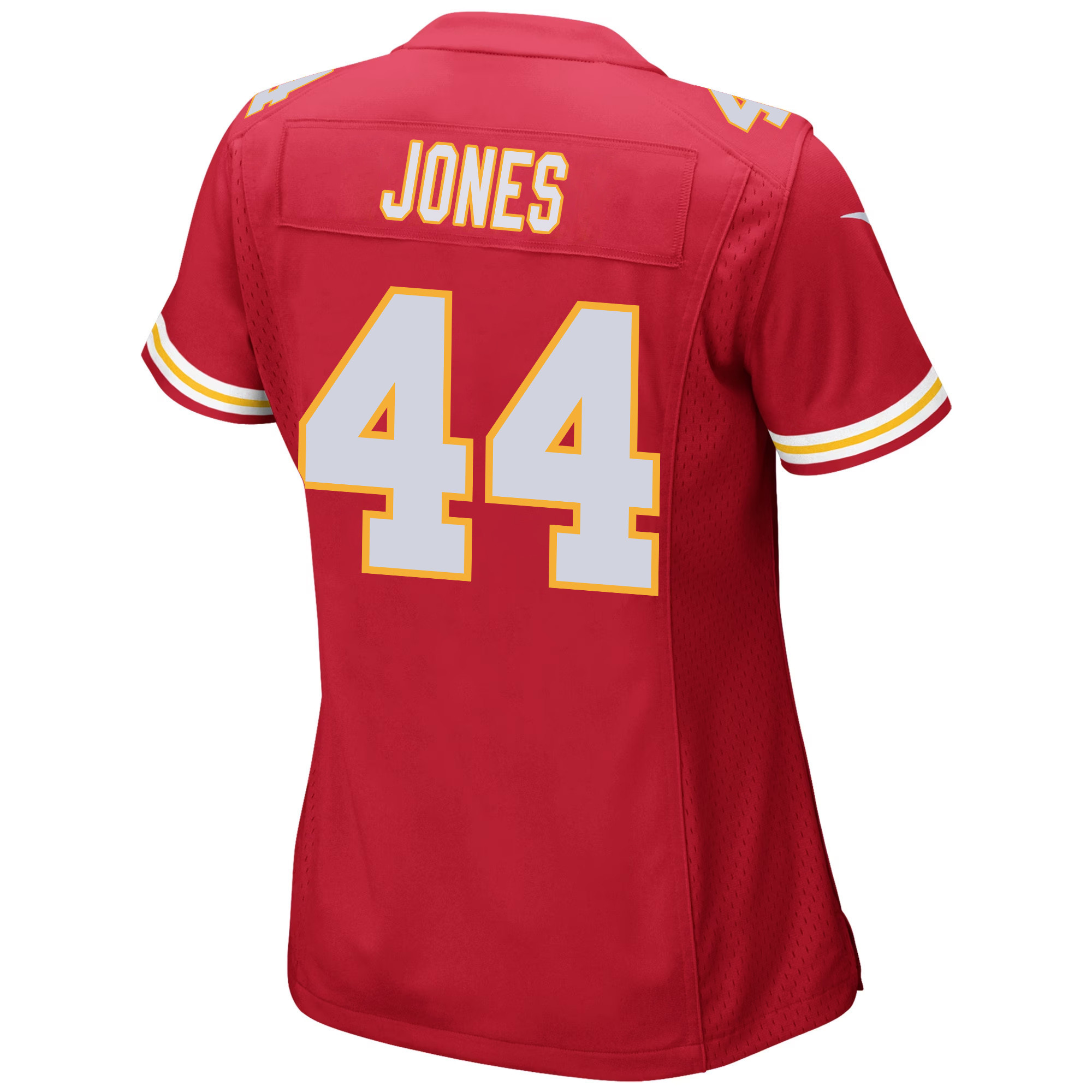 Cam Jones #44 Kansas City Chiefs Super Bowl LVIII Patch Game Jersey - Women's | Red - Image 3