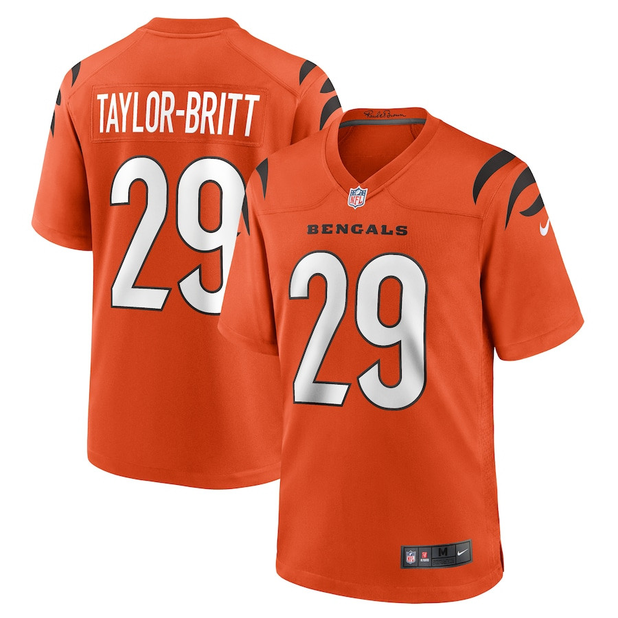 Cam Taylor-Britt #29 Cincinnati Bengals Alternate Game Jersey - Men's | Orange
