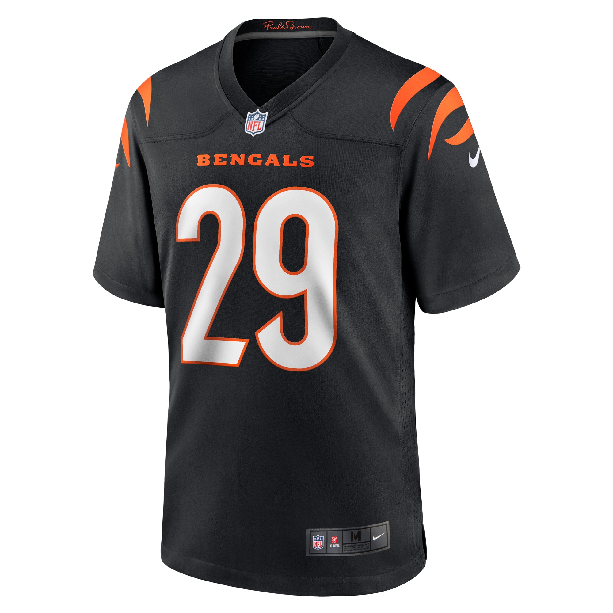 Alternative view of Cam Taylor-Britt Cincinnati Bengals Game Jersey - Men's | Britt Black Game Player Jersey