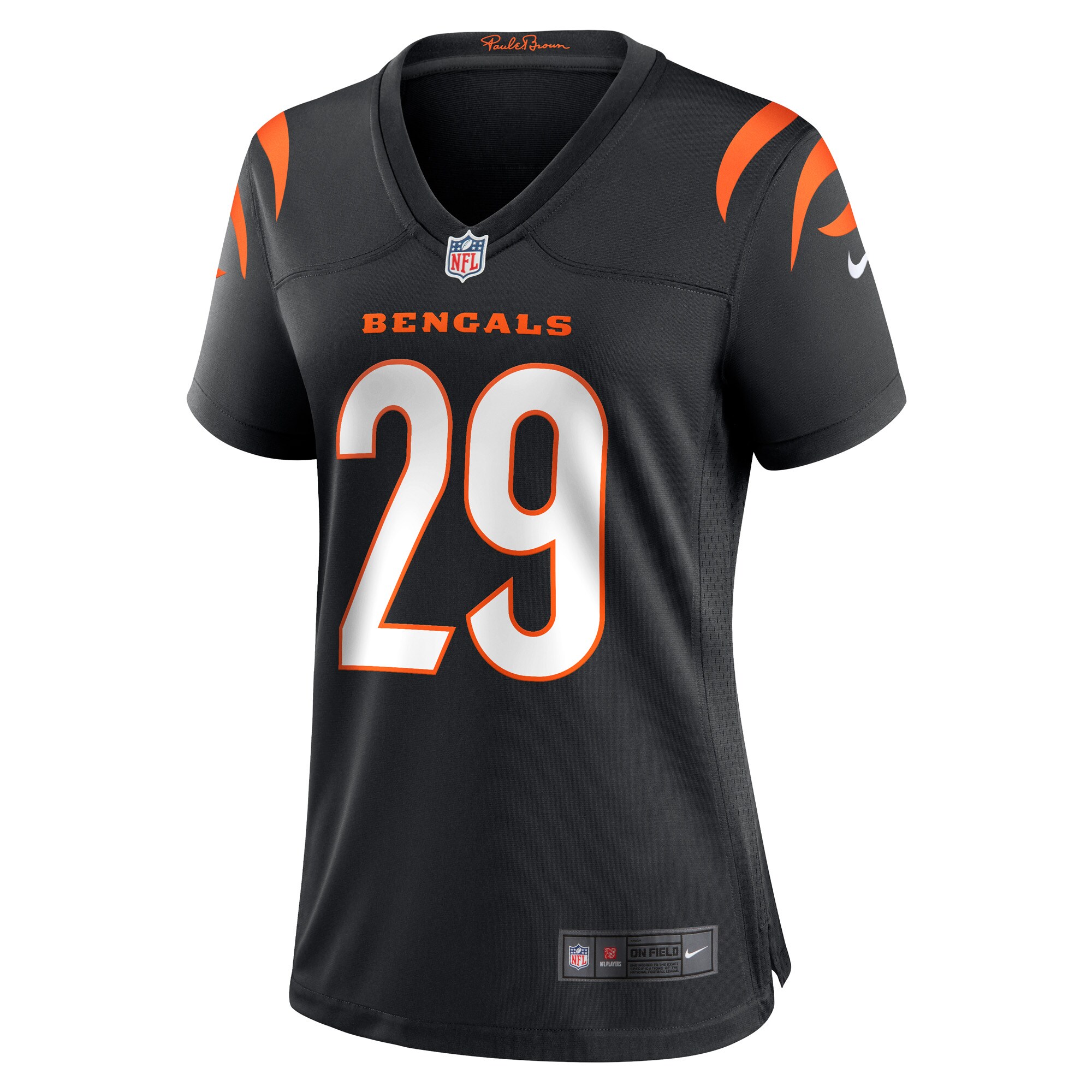 Alternative view of Cam Taylor-Britt Cincinnati Bengals Game Jersey - Women's | Britt Black Game Player Jersey