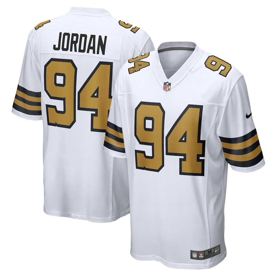 Cameron Jordan #94 New Orleans Saints Alternate Game Jersey - Men's | White