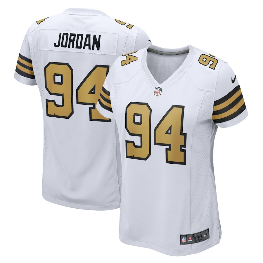 Cameron Jordan #94 New Orleans Saints Alternate Game Jersey - Women's | White