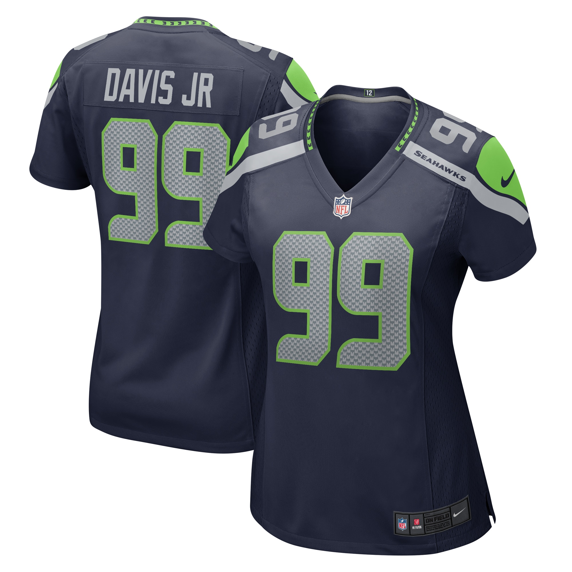 Carl Davis Jr. Seattle Seahawks Game Jersey - Women's