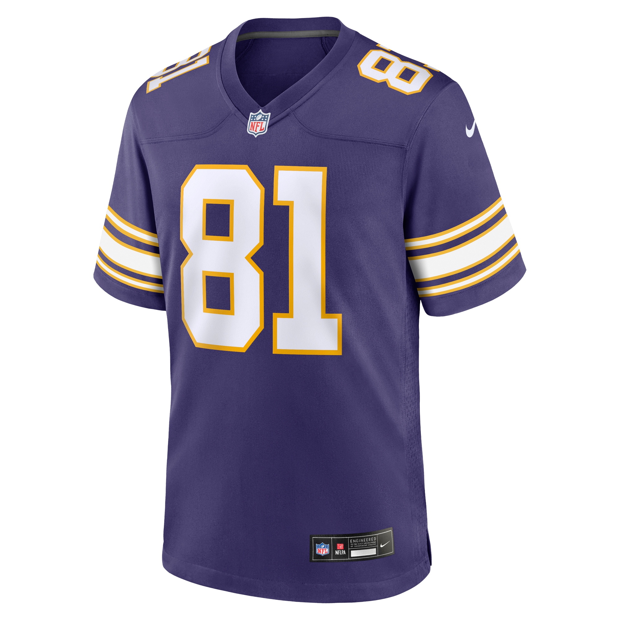 Alternative view of Carl Eller Minnesota Vikings Classic Game Jersey - Men's
