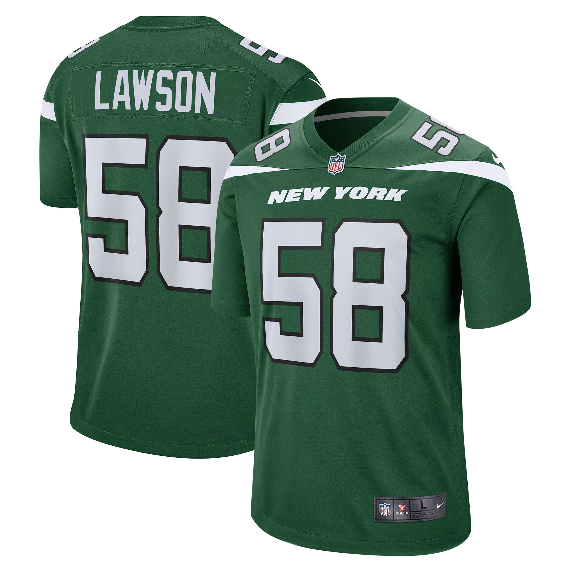 Carl Lawson New York Jets Game Jersey - Men's