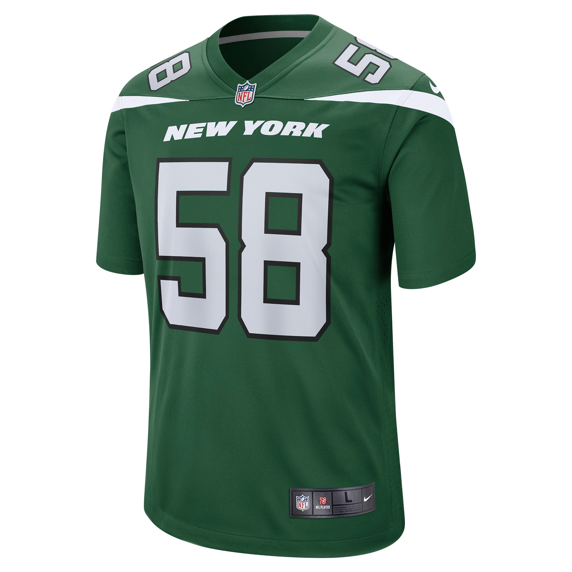 Alternative view of Carl Lawson New York Jets Game Jersey - Men's