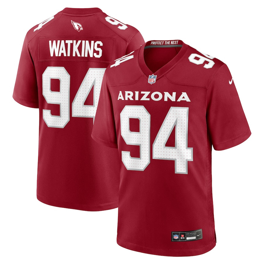 Carlos Watkins #94 Arizona Cardinals Game Jersey - Men's | Cardinal