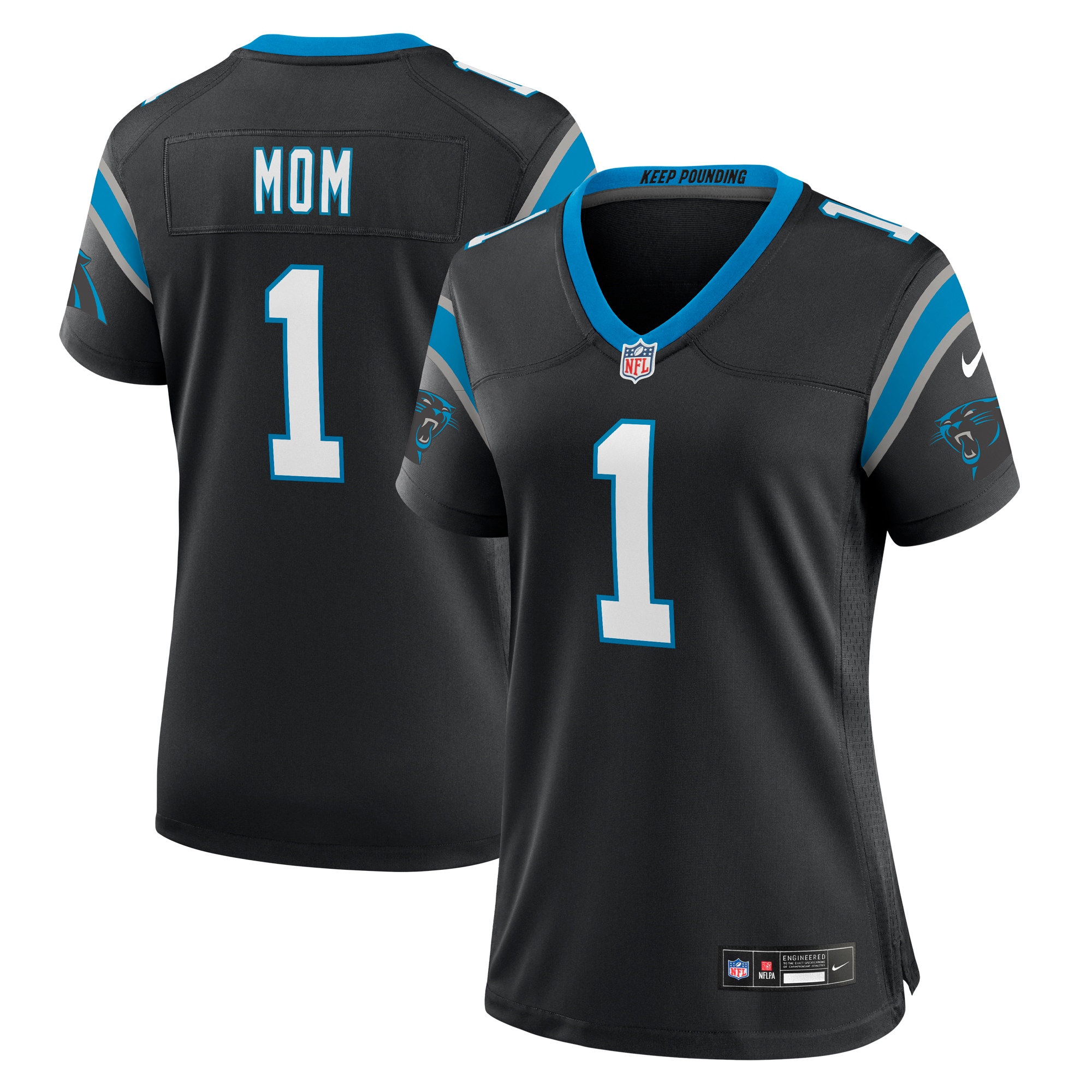 Carolina Panthers Number #1 Carolina Panthers Game Jersey - Women's
