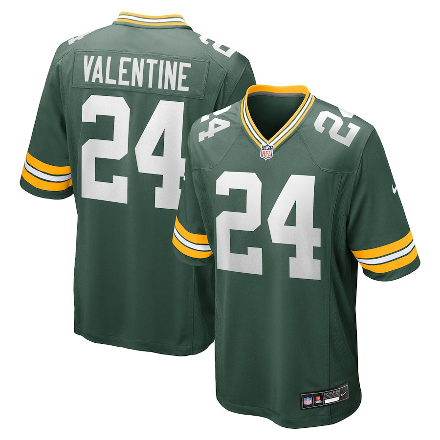 Carrington Valentine #24 Green Bay Packers Game Jersey - Men's | Green
