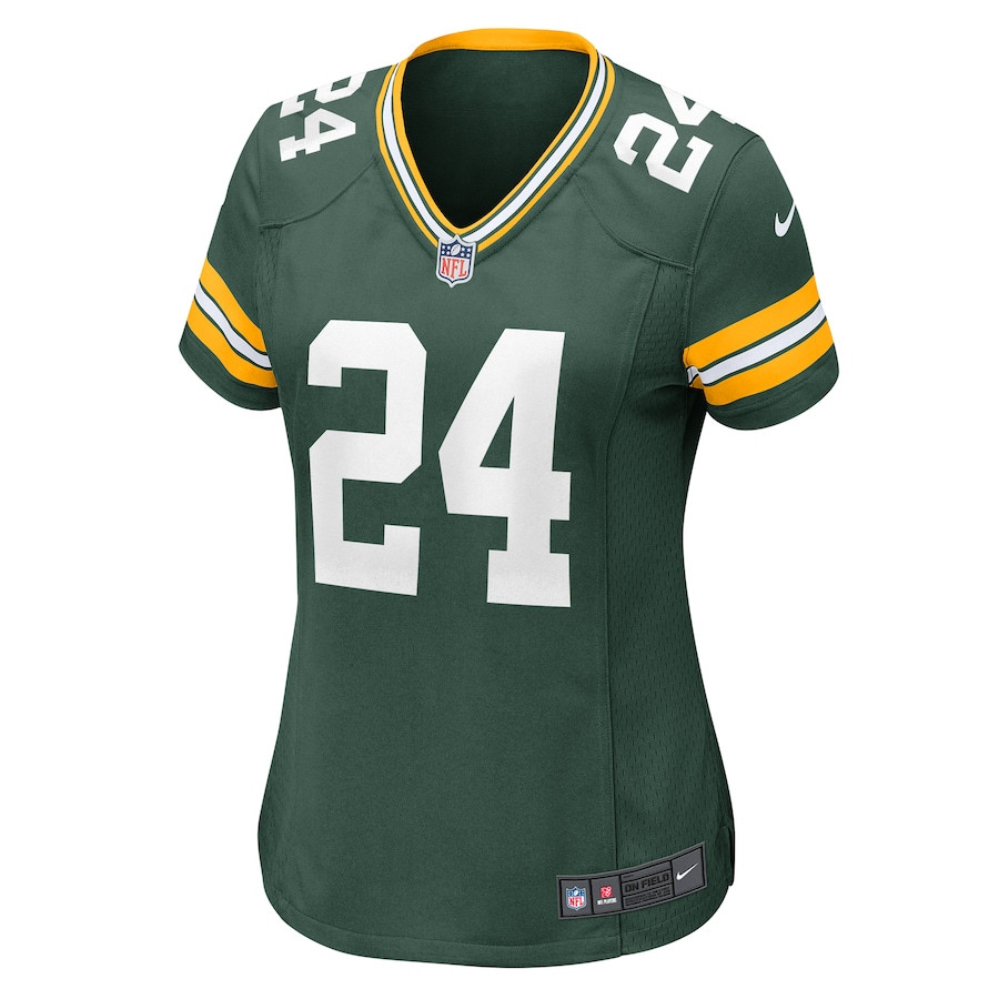 Alternative view of Carrington Valentine #24 Green Bay Packers Game Jersey - Women's | Green