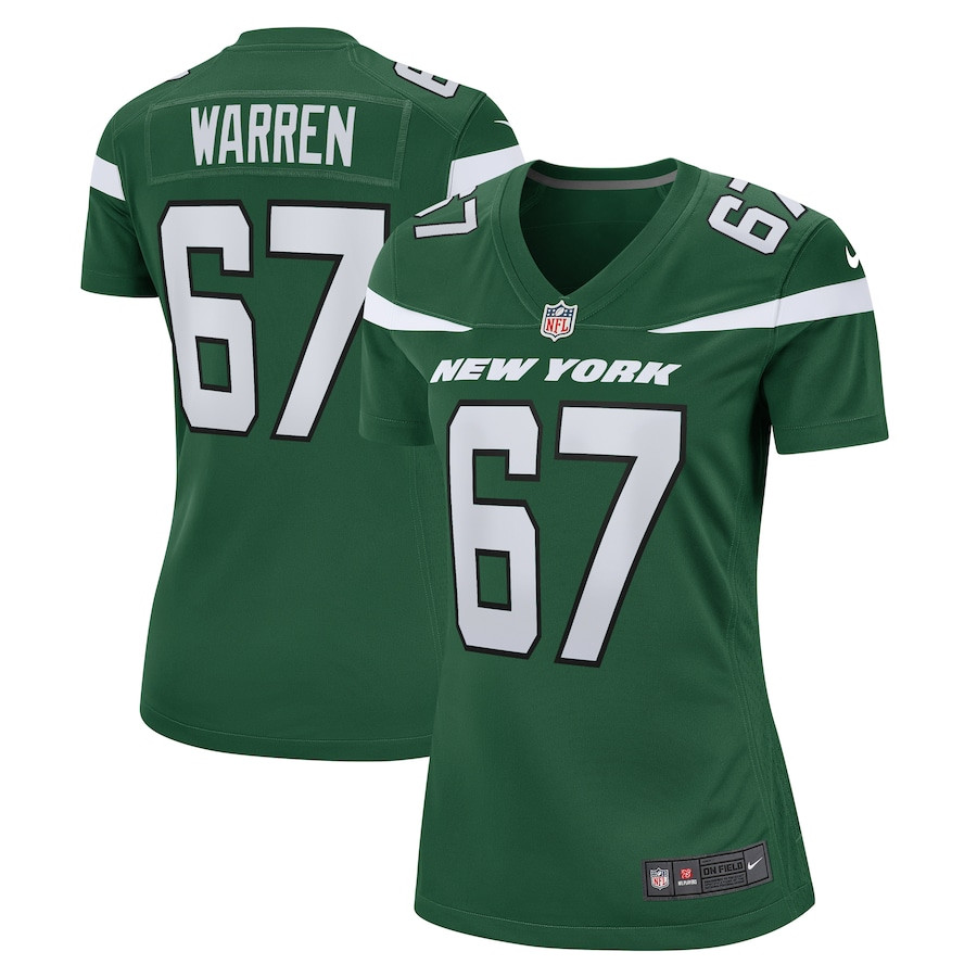 Carter Warren #67 New York Jets Game Jersey - Women's | Gotham Green