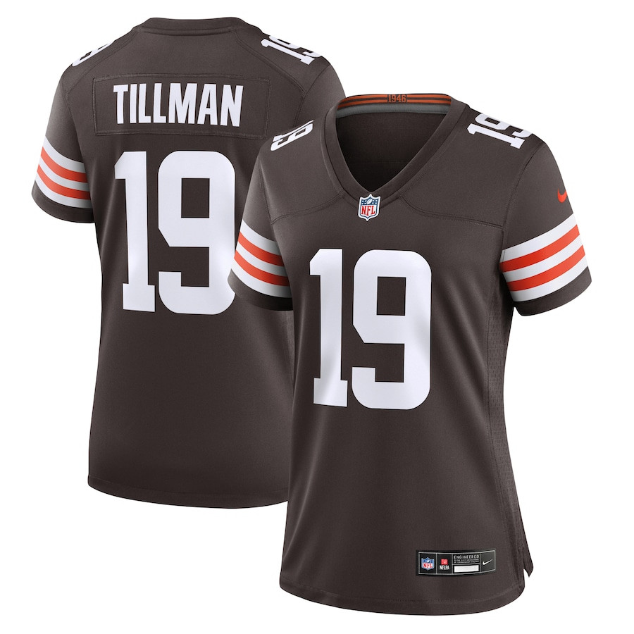 Cedric Tillman #19 Cleveland Browns Game Jersey - Women's | Brown