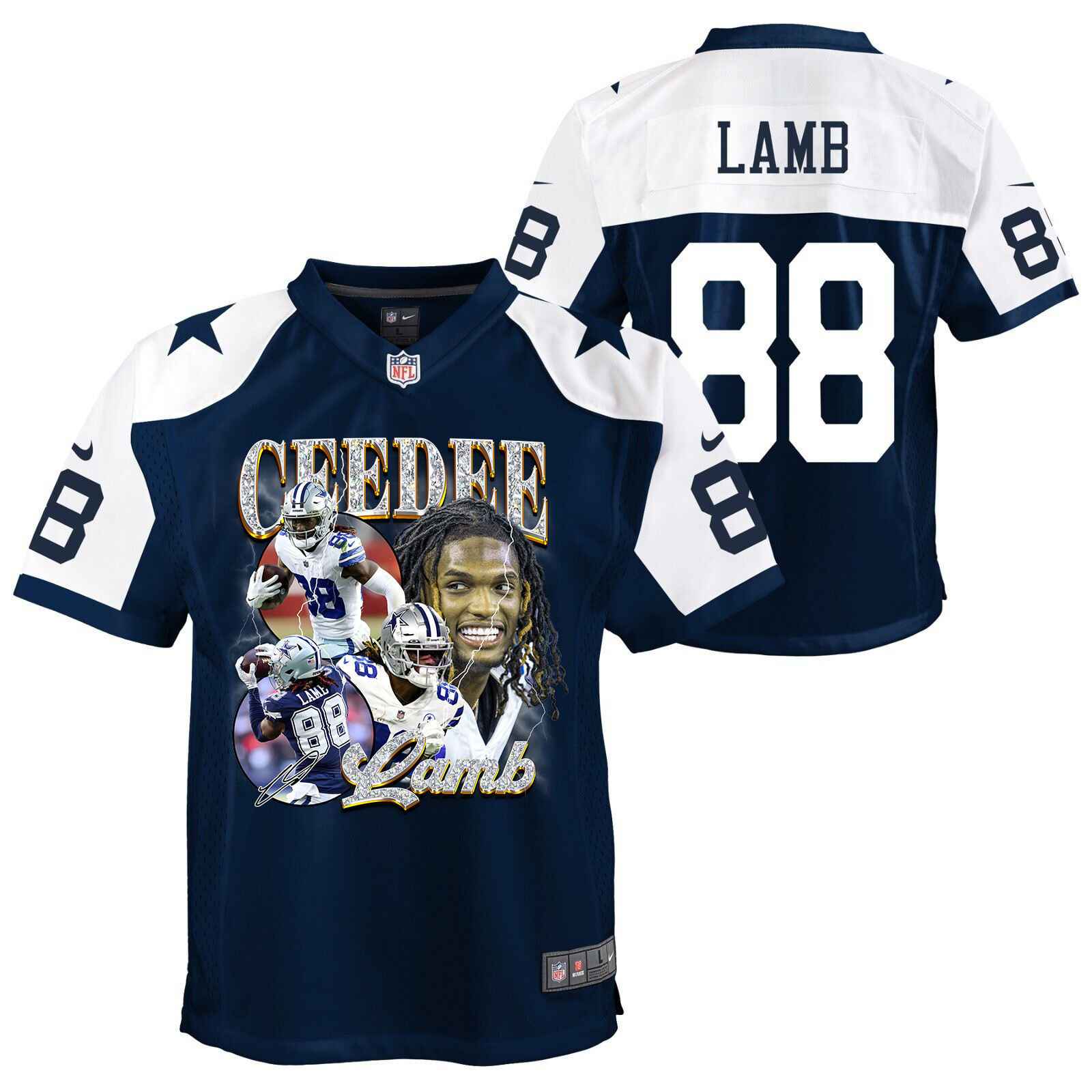CeeDee Lamb #88 Dallas Cowboys Alternate Game Jersey - Youth