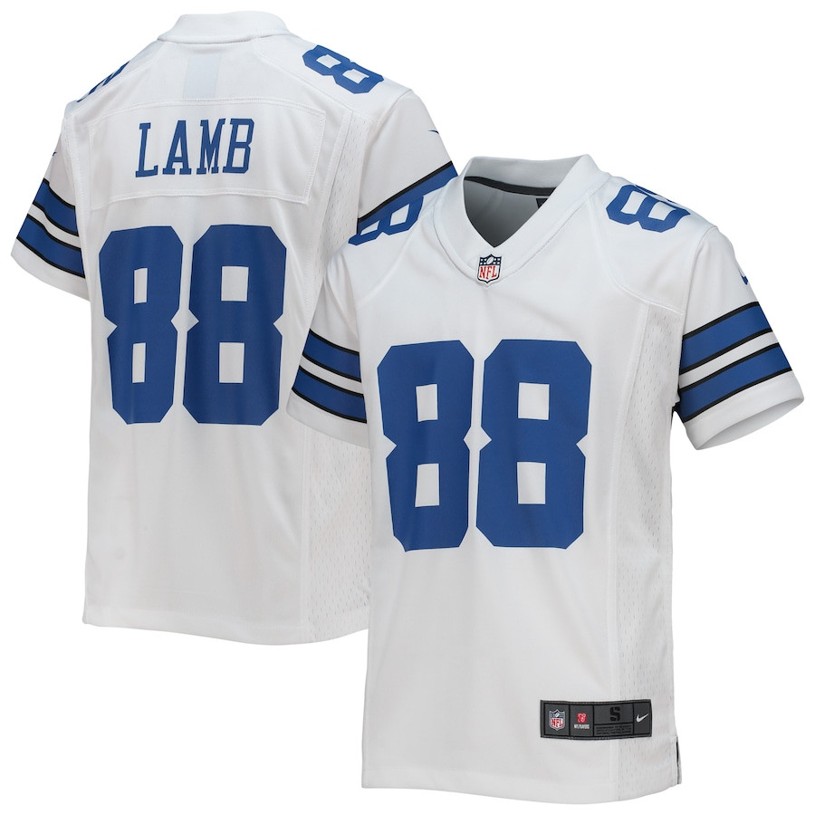 CeeDee Lamb #88 Dallas Cowboys Game Jersey - Youth | White