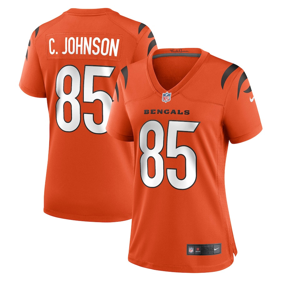 Chad Johnson #85 Cincinnati Bengals Game Jersey - Women's | Orange
