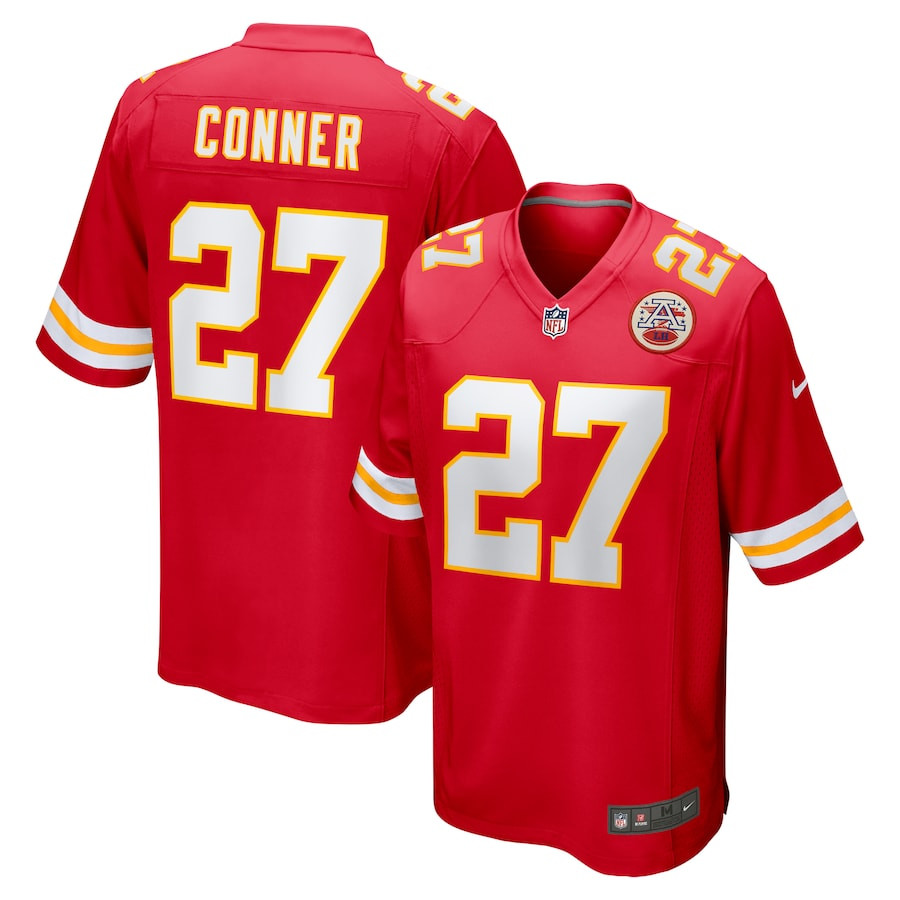 Chamarri Conner #27 Kansas City Chiefs Game Jersey - Men's | Red