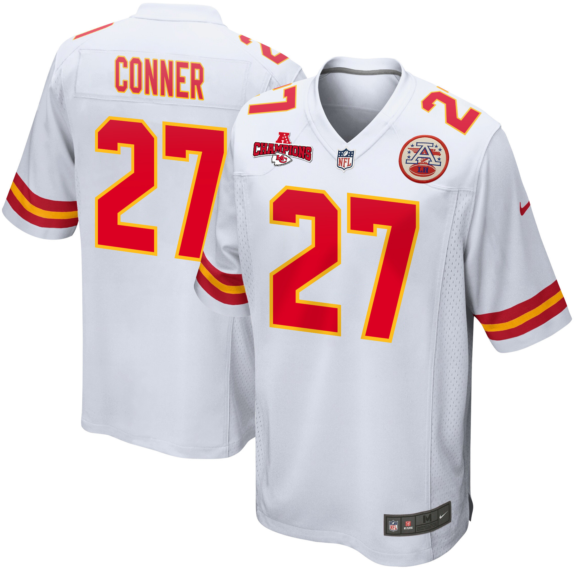 Chamarri Conner #27 Kansas City Chiefs Game Jersey - Men's | White