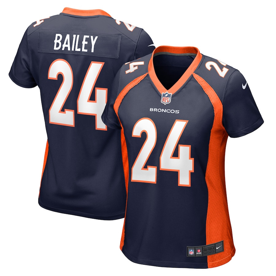 Champ Bailey #24 Denver Broncos Game Jersey - Women's | Navy