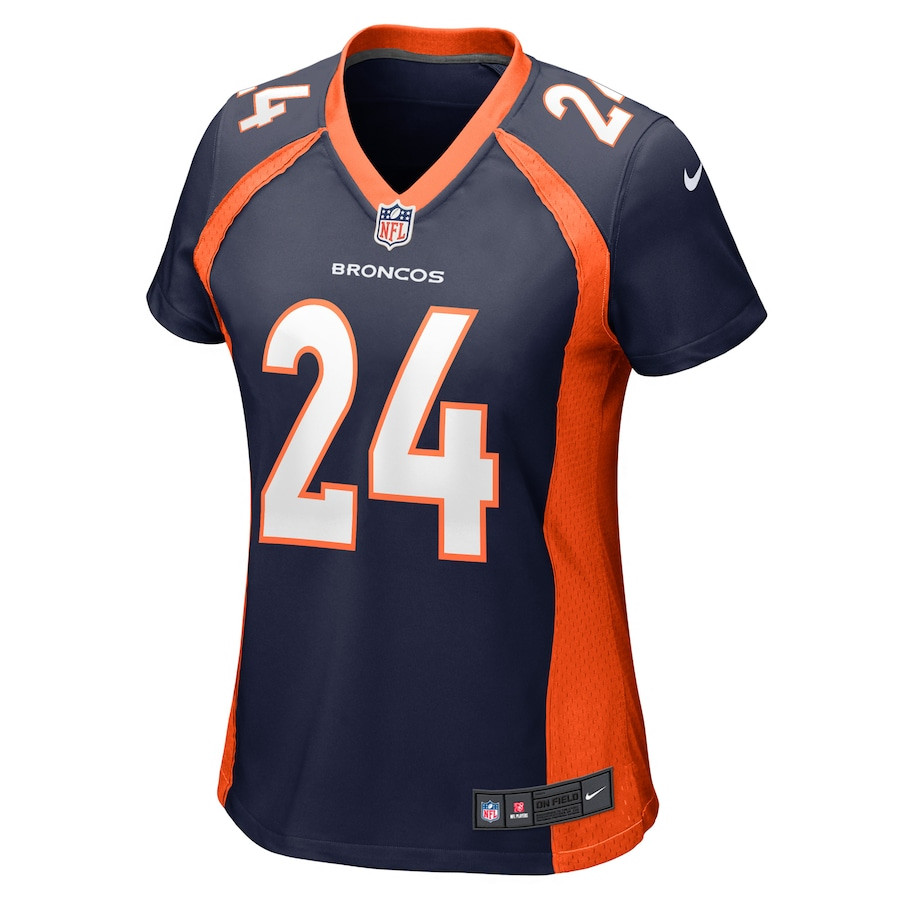 Alternative view of Champ Bailey #24 Denver Broncos Game Jersey - Women's | Navy