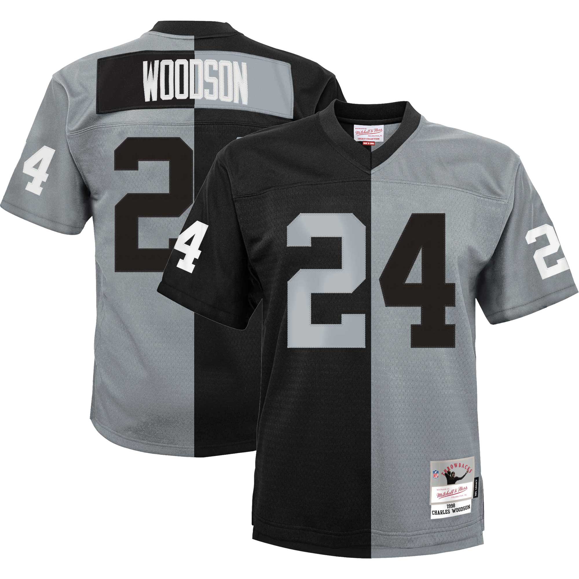 Charles Woodson Mitchell & Ness Las Vegas Raiders Game Jersey - Youth