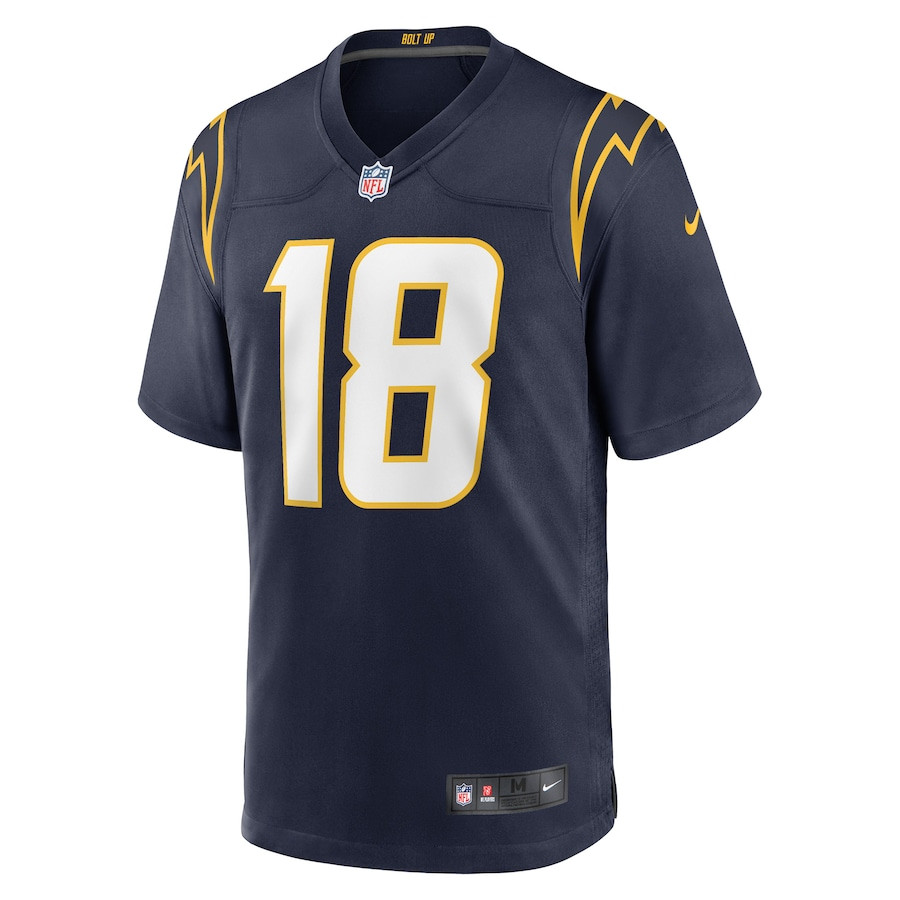 Alternative view of Charlie Joiner #18 Los Angeles Chargers Game Jersey - Men's | Navy
