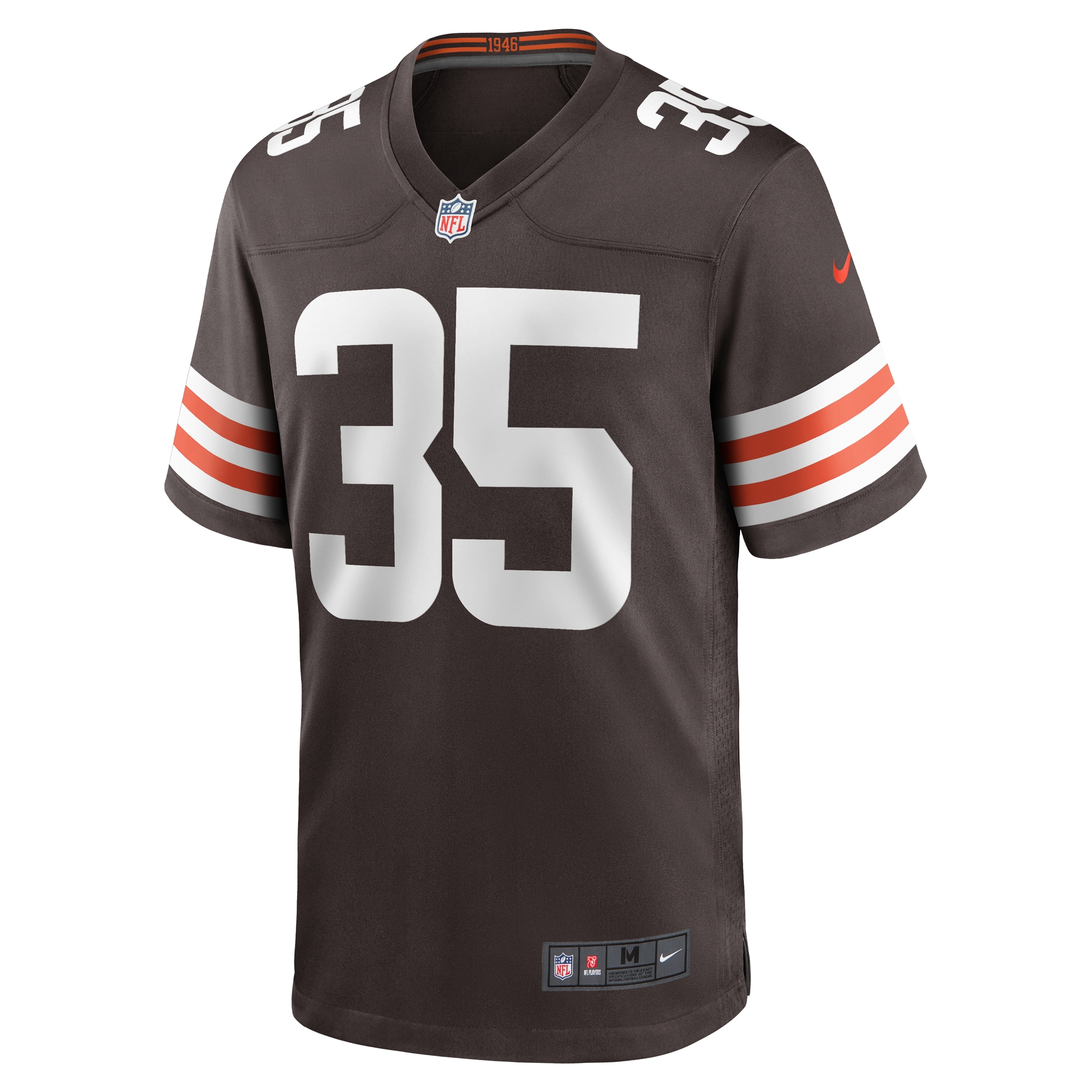 Alternative view of Charlie Thomas Cleveland Browns Game Jersey - Men's