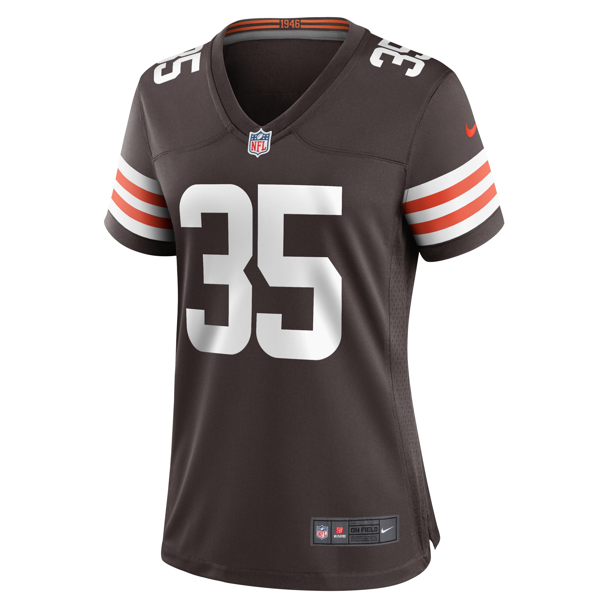 Alternative view of Charlie Thomas Cleveland Browns Game Jersey - Women's