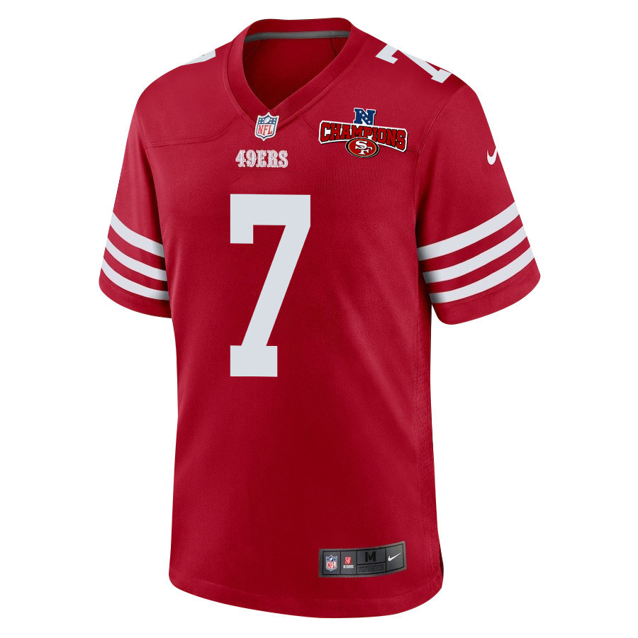Alternative view of Charvarius Ward #7 San Francisco 49ers Game Jersey - Men's | Scarlet