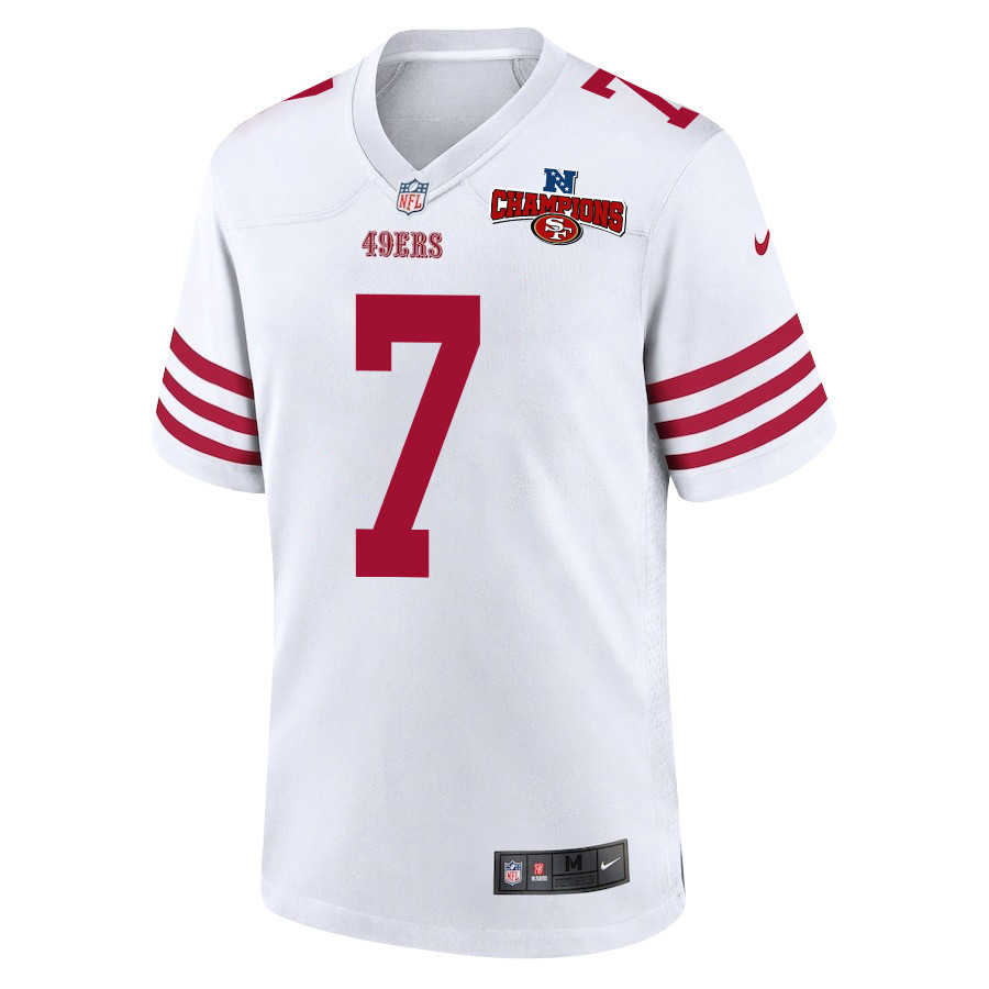 Alternative view of Charvarius Ward #7 San Francisco 49ers Game Jersey - Men's | White