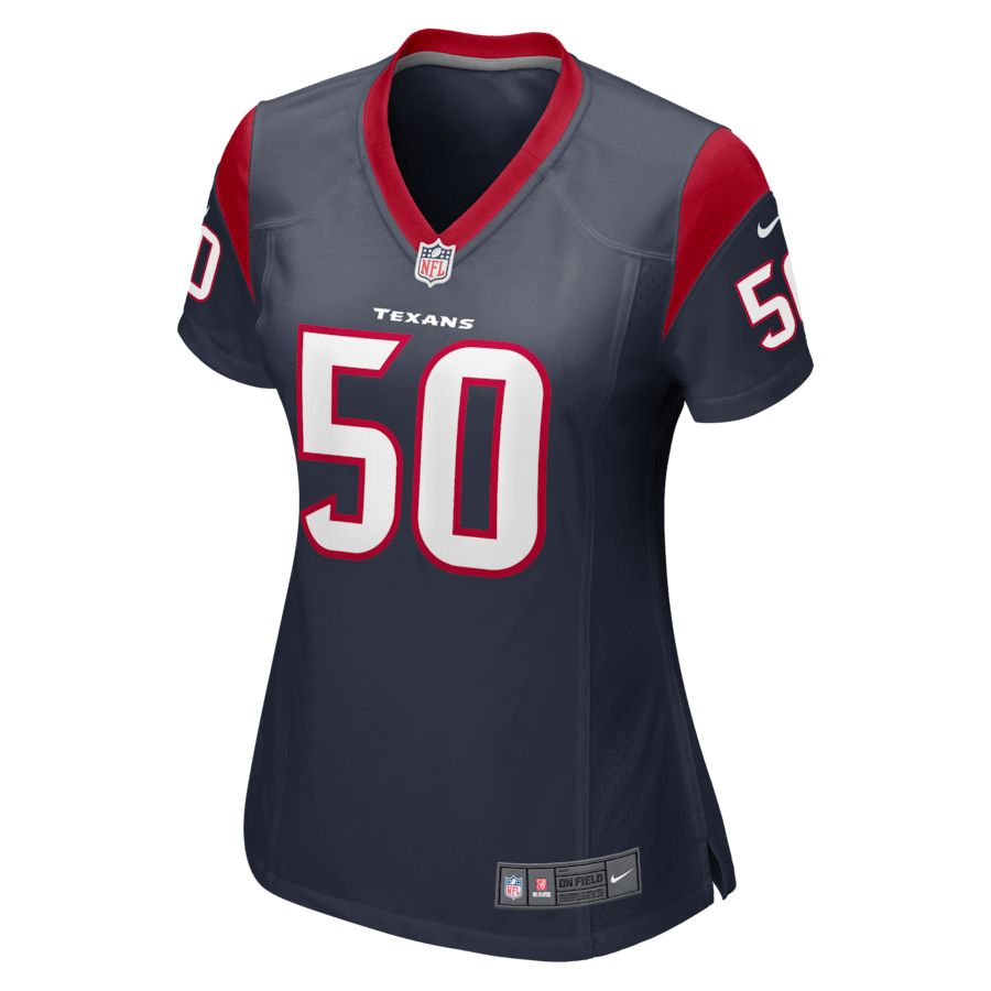 Alternative view of Chase Winovich #50 Houston Texans Game Jersey - Women's | Navy