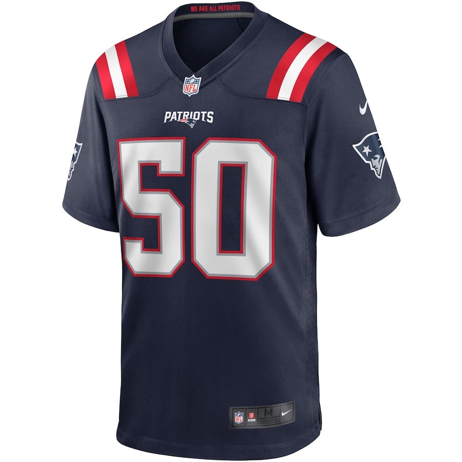 Alternative view of Chase Winovich #50 New England Patriots Game Jersey - Men's | Navy