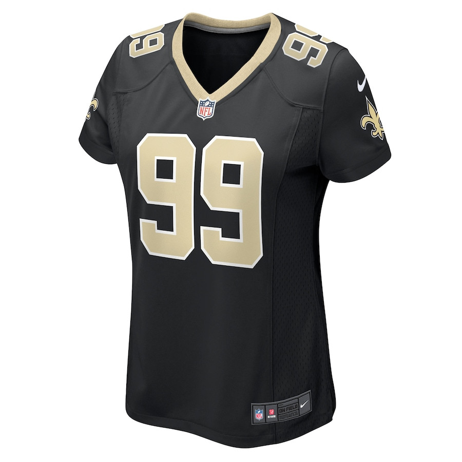 Alternative view of Chase Young #99 New Orleans Saints Game Jersey - Women's | Black
