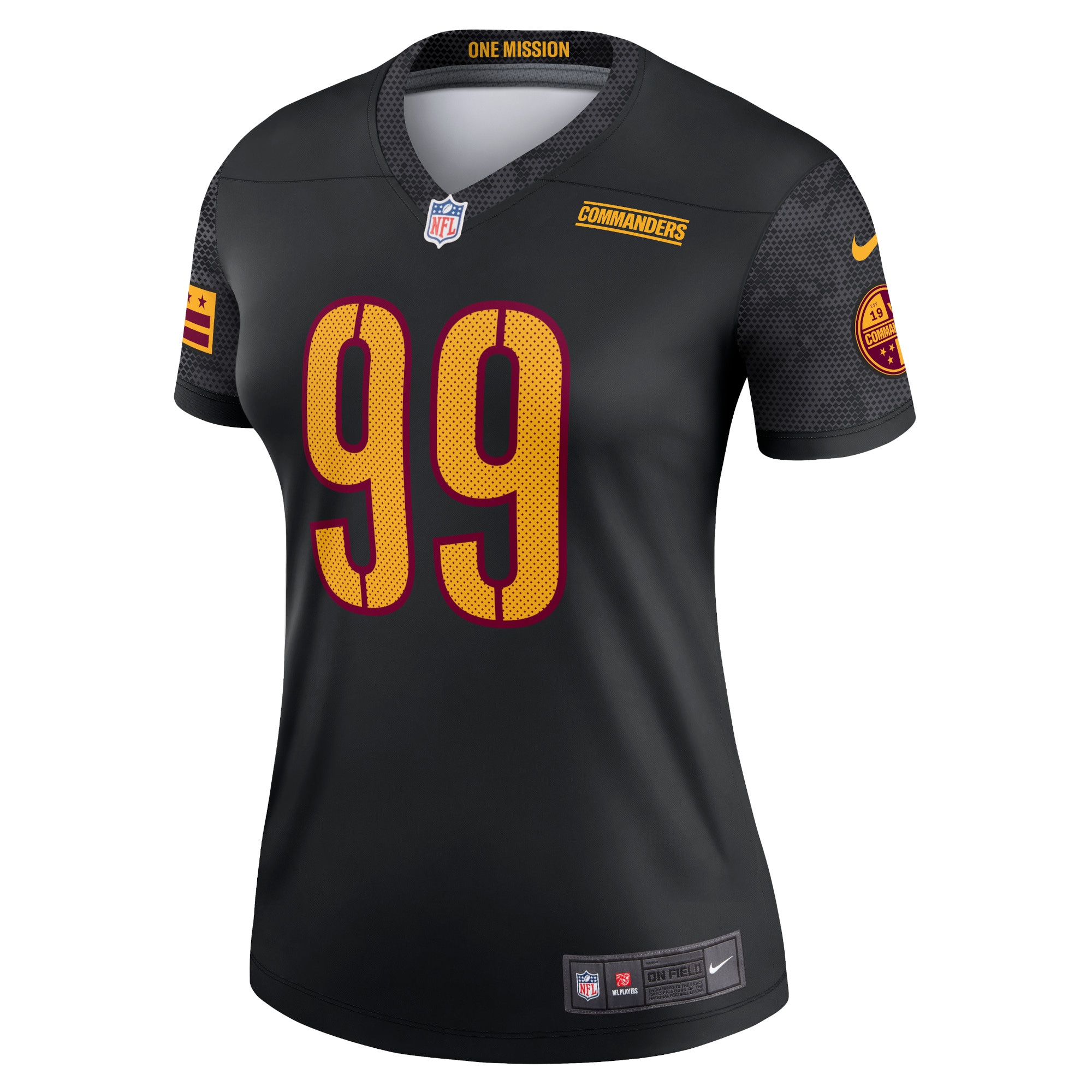 Alternative view of Chase Young Washington Commanders Alternate Legend Jersey - Women's