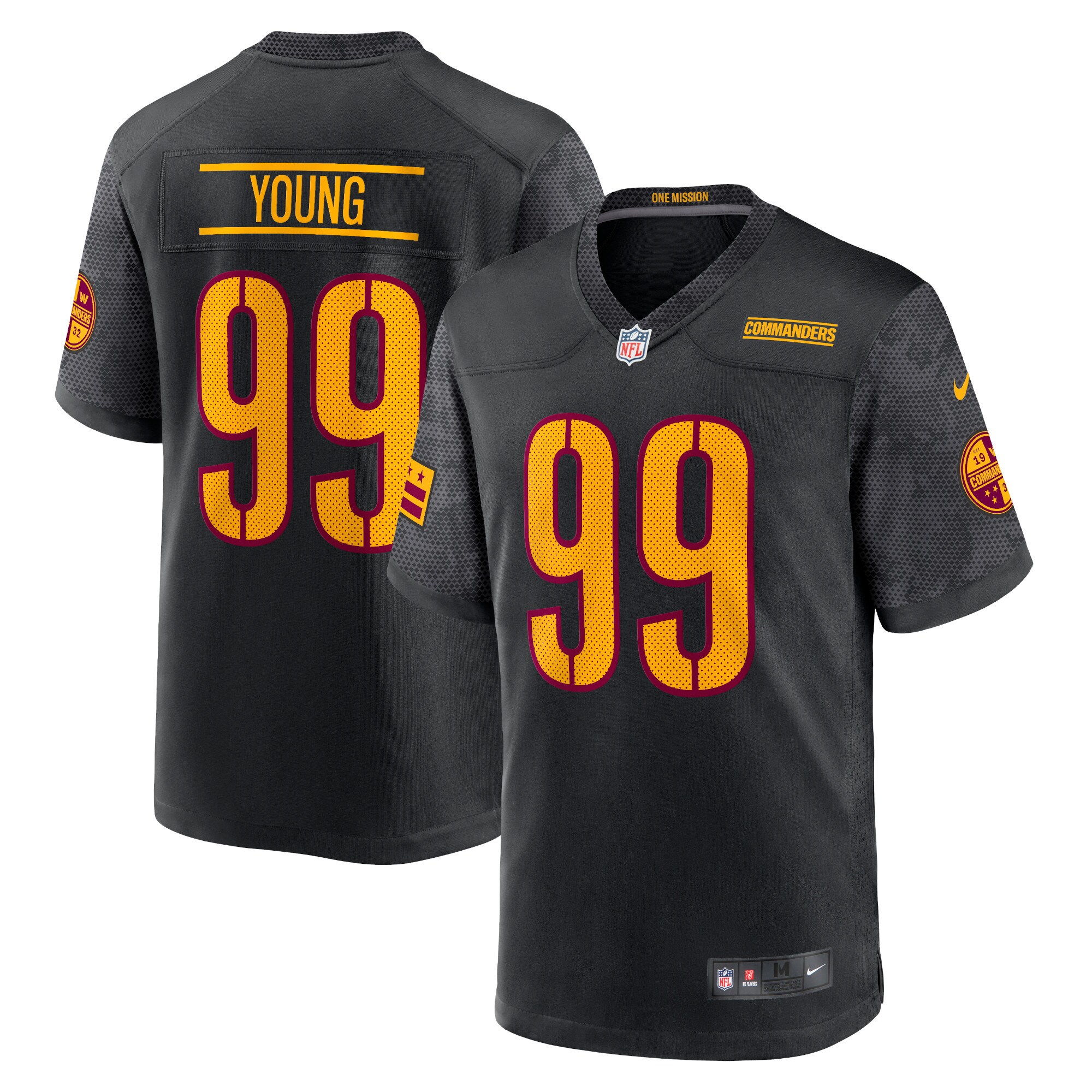 Chase Young Washington Commanders Game Jersey - Youth