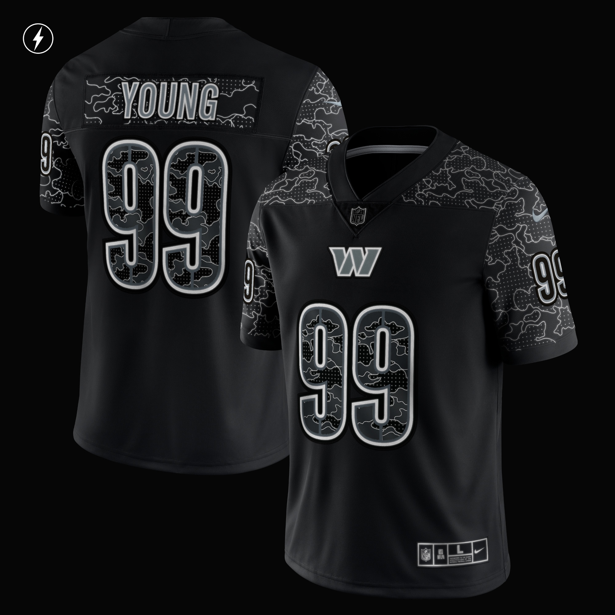 Alternative view of Chase Young Washington Commanders Limited Jersey - Men's