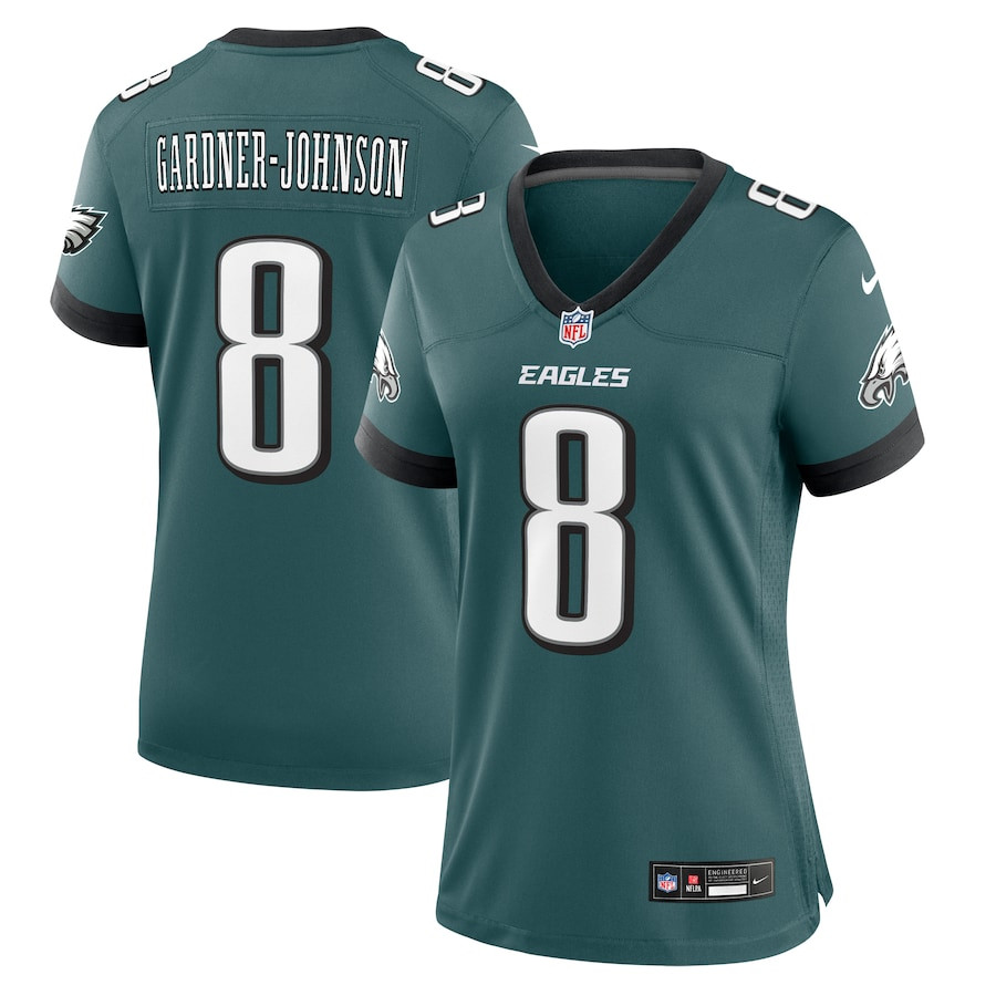 Chauncey Gardner-Johnson #8 Philadelphia Eagles Game Jersey - Women's | Midnight Green