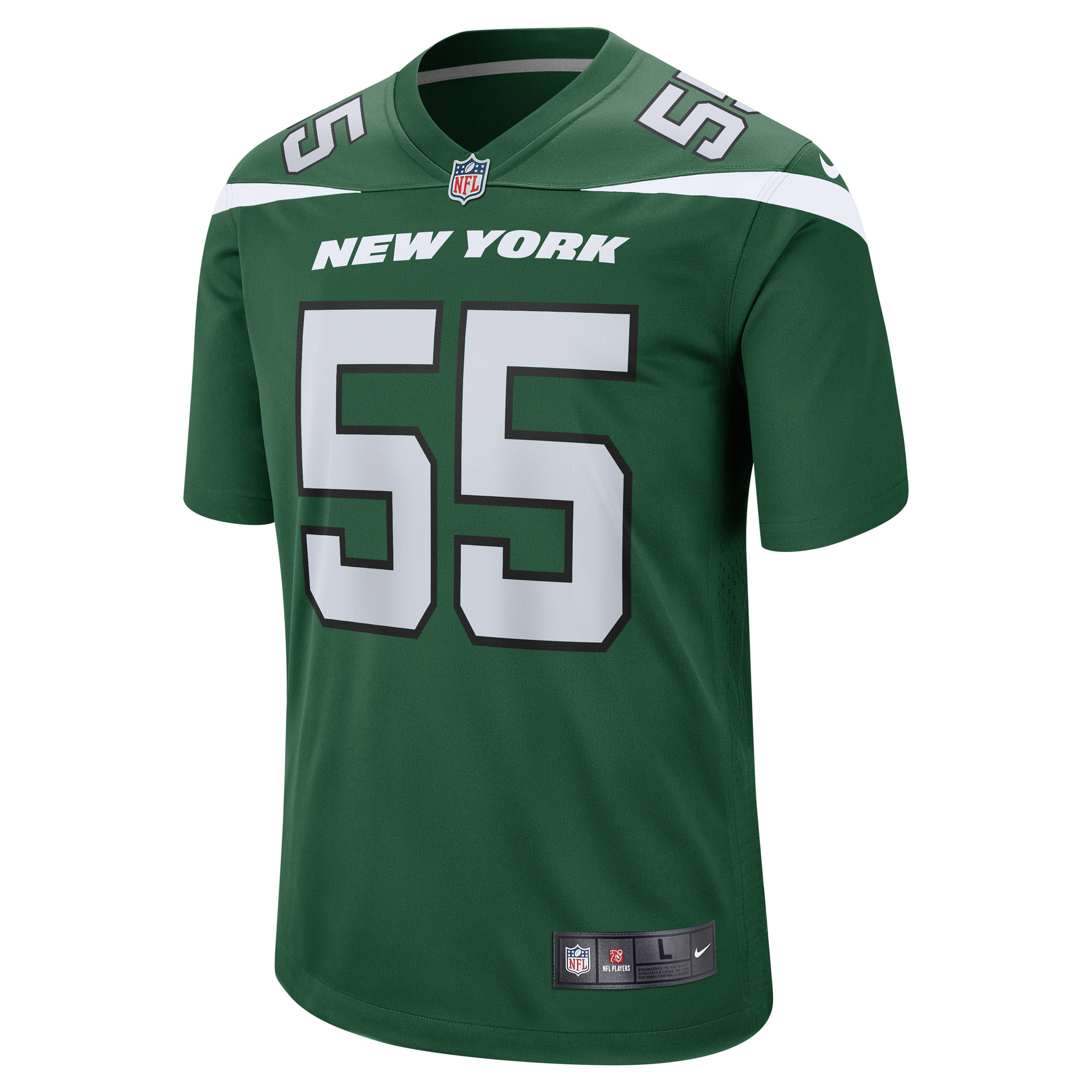 Alternative view of Chazz Surratt New York Jets Game Jersey - Men's